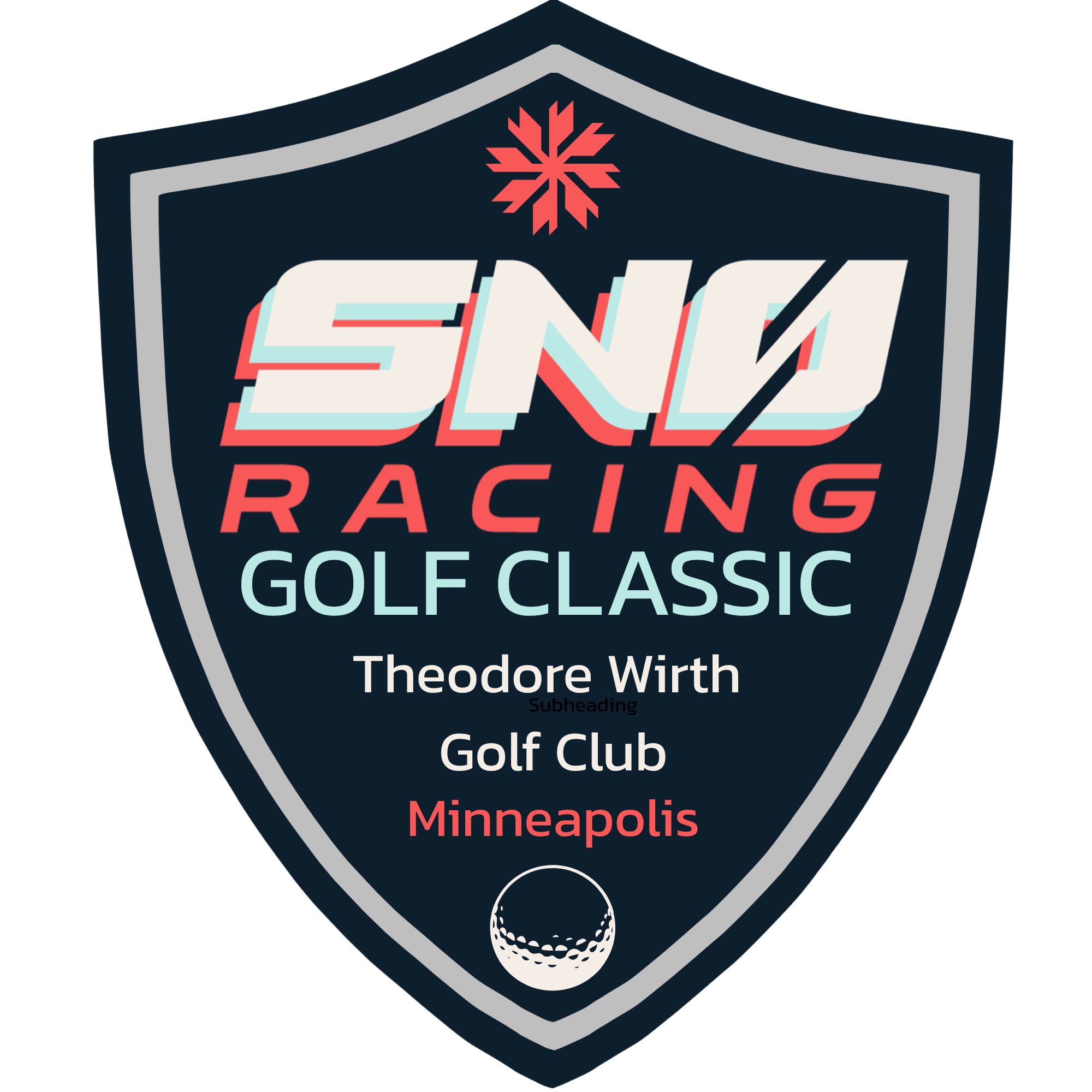 Snø Racing Golf Classic crest logo